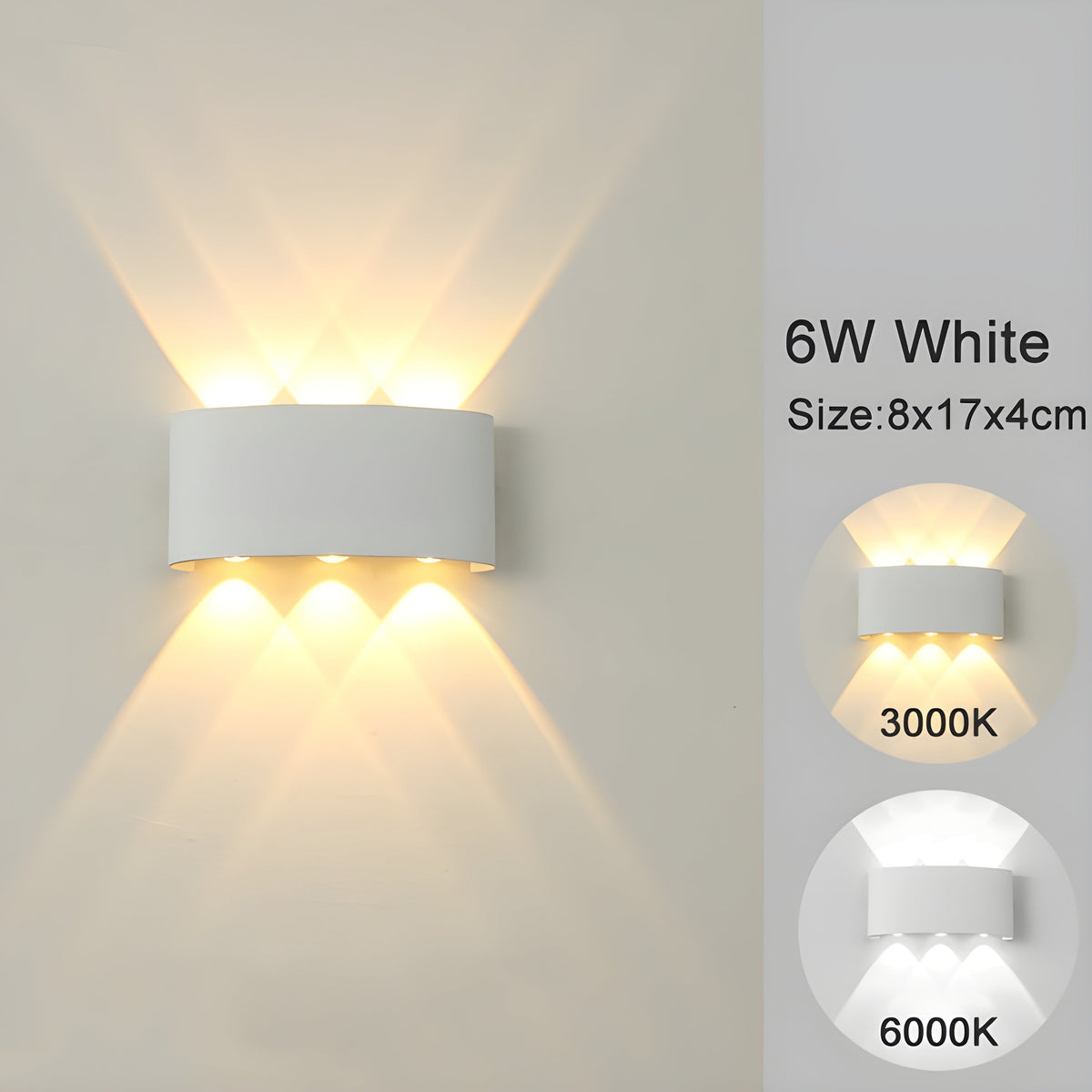 LED-Wandlampen für den Innen- und Außenbereich