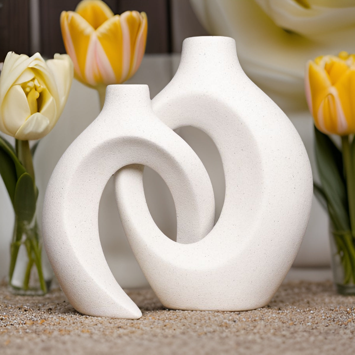 Gleora - Geflochtene Blumenvase