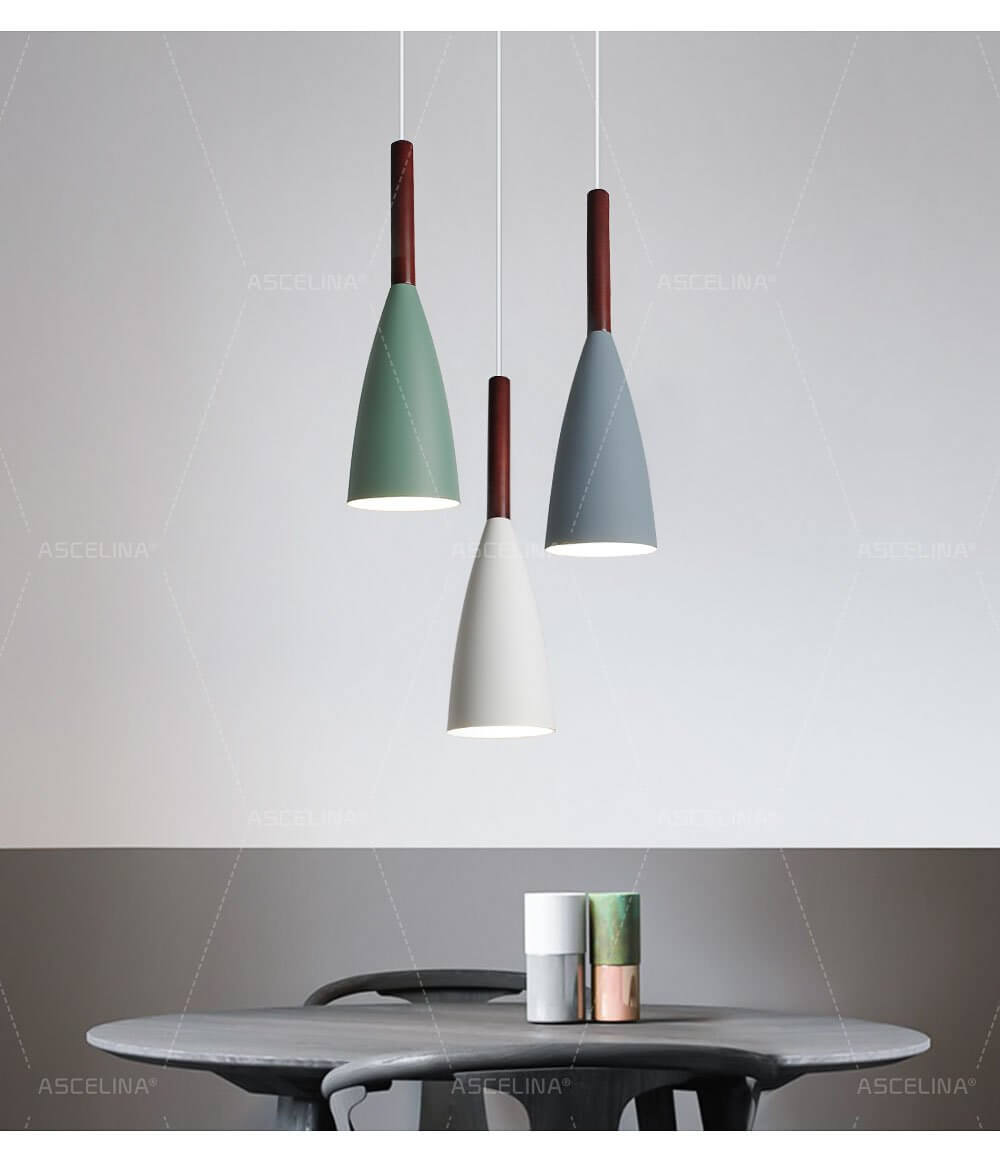 Moderne elegante nordische Stil bunte Pendelleuchte