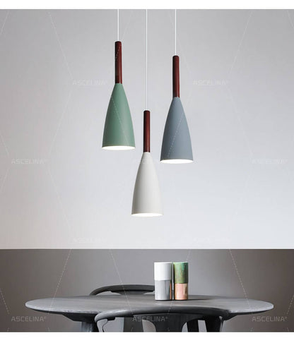 Moderne elegante nordische Stil bunte Pendelleuchte
