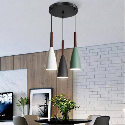 Moderne elegante nordische Stil bunte Pendelleuchte