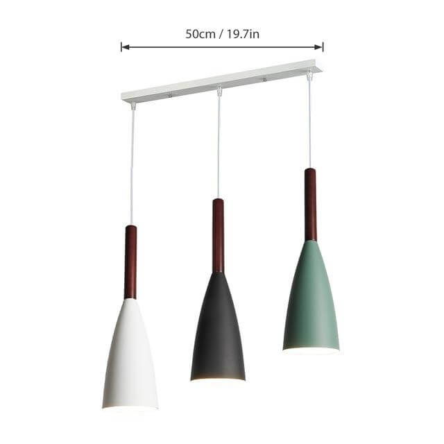 Moderne elegante nordische Stil bunte Pendelleuchte