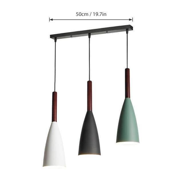 Moderne elegante nordische Stil bunte Pendelleuchte