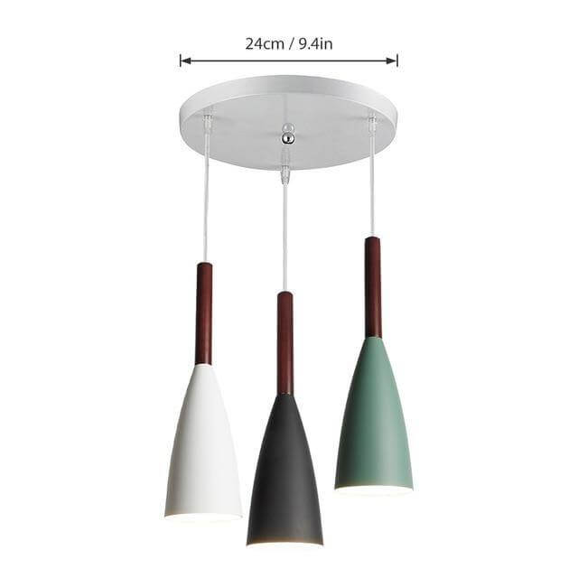 Moderne elegante nordische Stil bunte Pendelleuchte