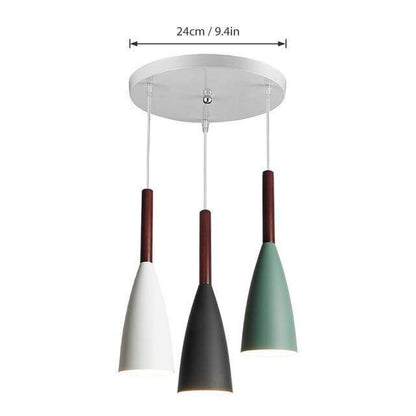 Moderne elegante nordische Stil bunte Pendelleuchte