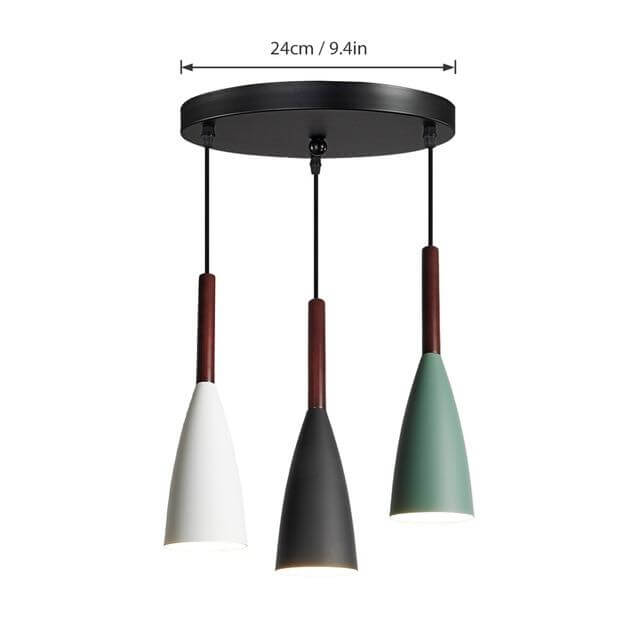 Moderne elegante nordische Stil bunte Pendelleuchte