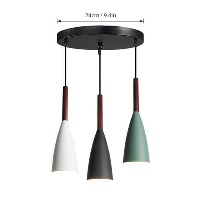 Moderne elegante nordische Stil bunte Pendelleuchte