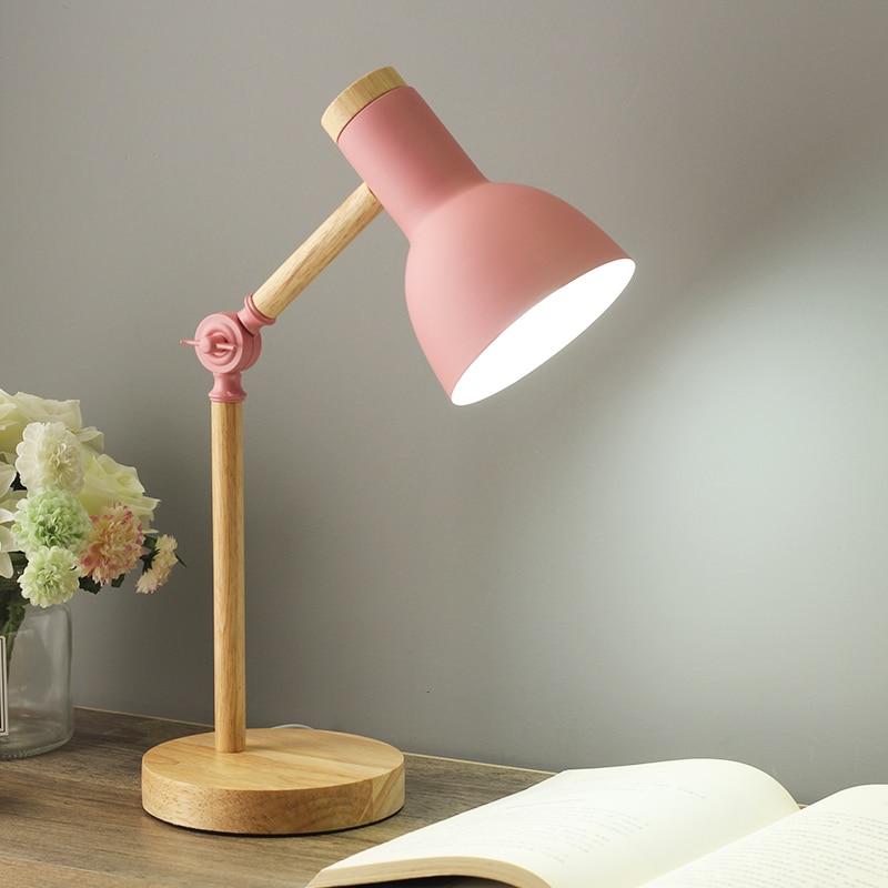 NordicGlow | Skandinavische Holz Schreibtischlampe