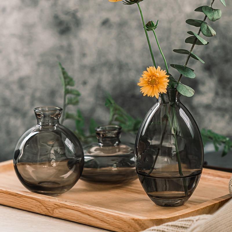 TrioVase Glas Vasen Set Stilvolles Design Perfekte Dekoration Erhältlich in verschiedenen Farben