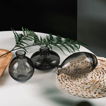 TrioVase Glas Vasen Set Stilvolles Design Perfekte Dekoration Erhältlich in verschiedenen Farben