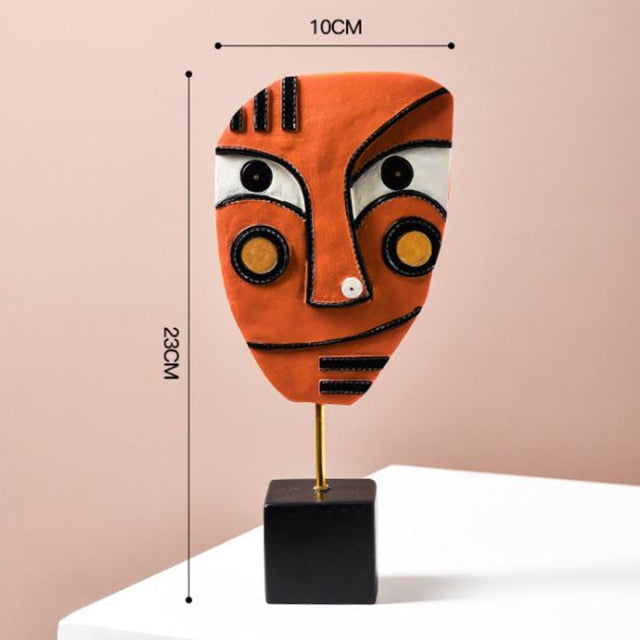 Abstrakte Pop-Art-Gesichtshaus-Skulptur