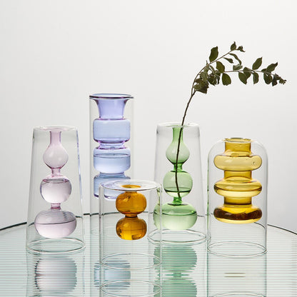 Sprudelnde Glasvasen