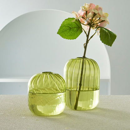 Bunte Glas Globus Vase