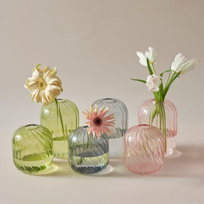 Bunte Glas Globus Vase