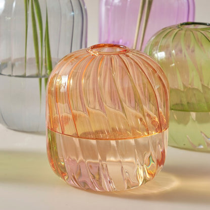 Bunte Glas Globus Vase