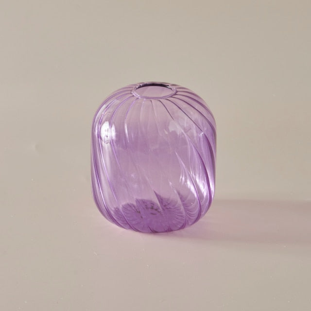 Bunte Glas Globus Vase