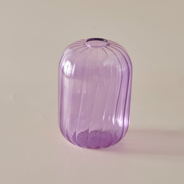 Bunte Glas Globus Vase