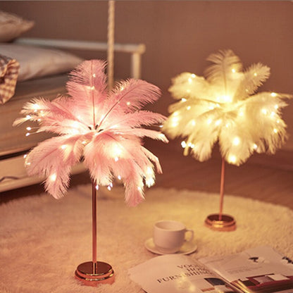 Federpalme Kreative Tischlampe