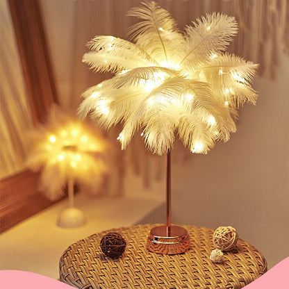 Federpalme Kreative Tischlampe
