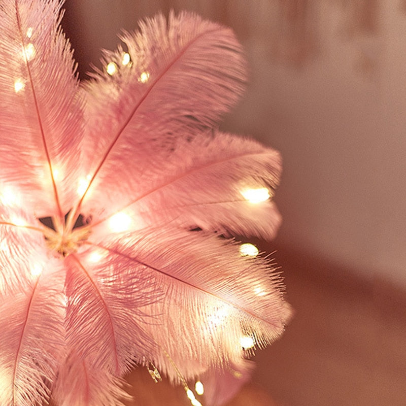Federpalme Kreative Tischlampe