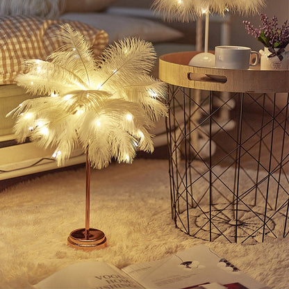 Federpalme Kreative Tischlampe