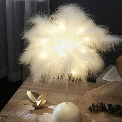 Federpalme Kreative Tischlampe