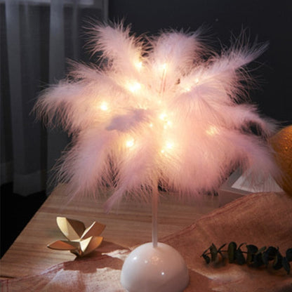 Federpalme Kreative Tischlampe