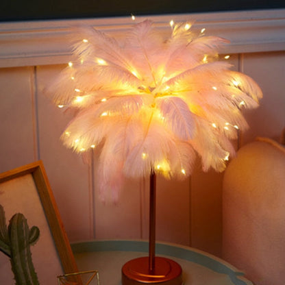 Federpalme Kreative Tischlampe