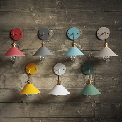 Bunte Vintage Wandleuchten