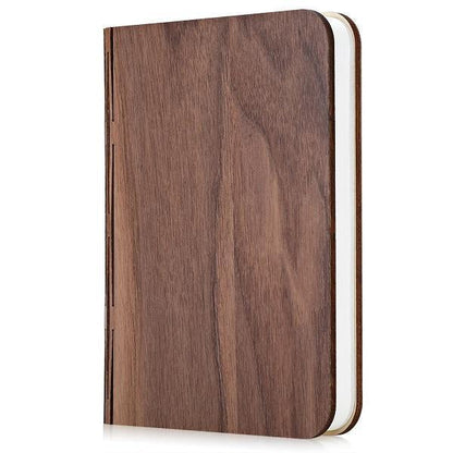 LED faltbare 360 Holz Buch Nachtlampe Schreibtischlampe USB wiederaufladbar