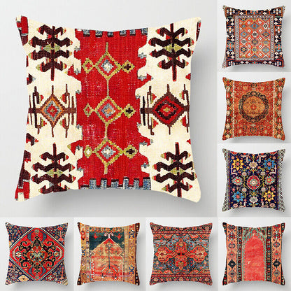 Ethnischer Boho Mandala Druck Leinen Wurf Kissenbezug Sofa Kissenbezug Wohnkultur# Heim Zeile