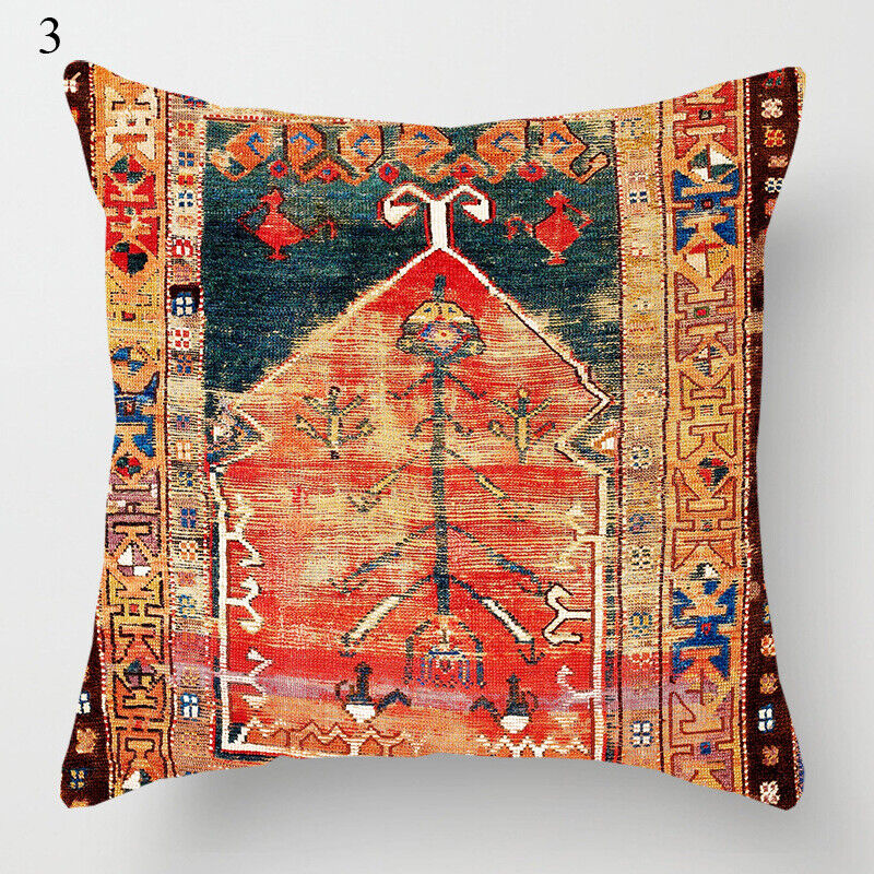 Ethnischer Boho Mandala Druck Leinen Wurf Kissenbezug Sofa Kissenbezug Wohnkultur# Heim Zeile