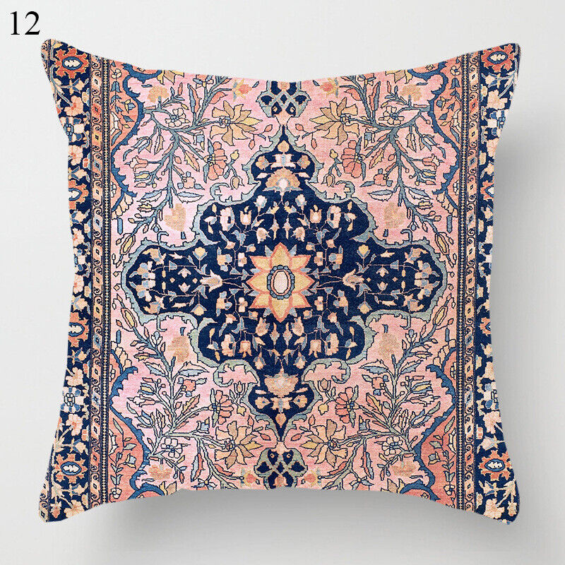 Ethnischer Boho Mandala Druck Leinen Wurf Kissenbezug Sofa Kissenbezug Wohnkultur# Heim Zeile