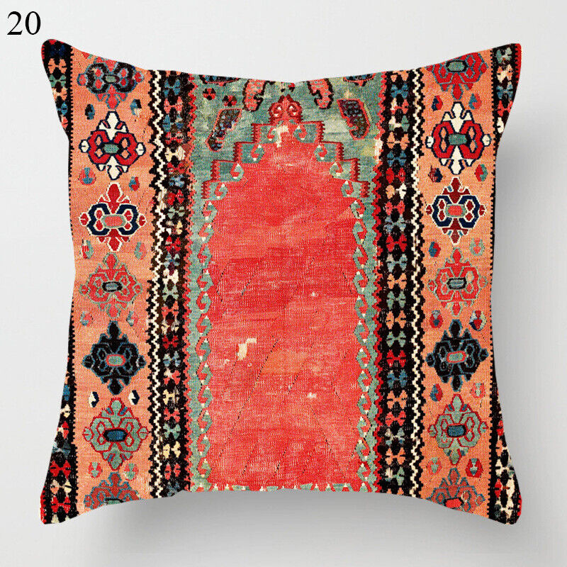 Ethnischer Boho Mandala Druck Leinen Wurf Kissenbezug Sofa Kissenbezug Wohnkultur# Heim Zeile