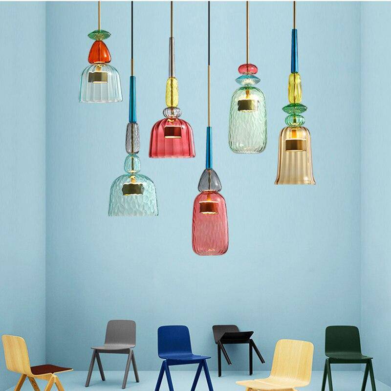 Stilvolle farbige Deckenlampe - Sofia