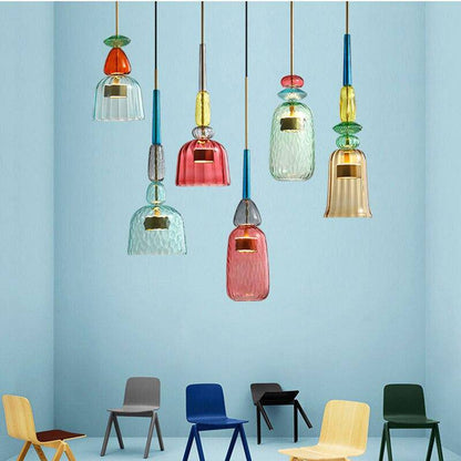 Stilvolle farbige Deckenlampe - Sofia