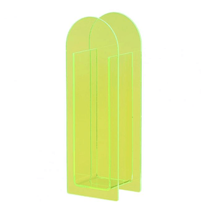 Transparenter Acrylblumenvasen