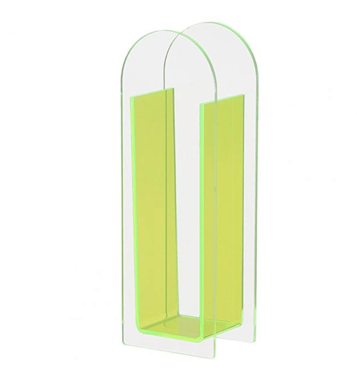 Transparenter Acrylblumenvasen