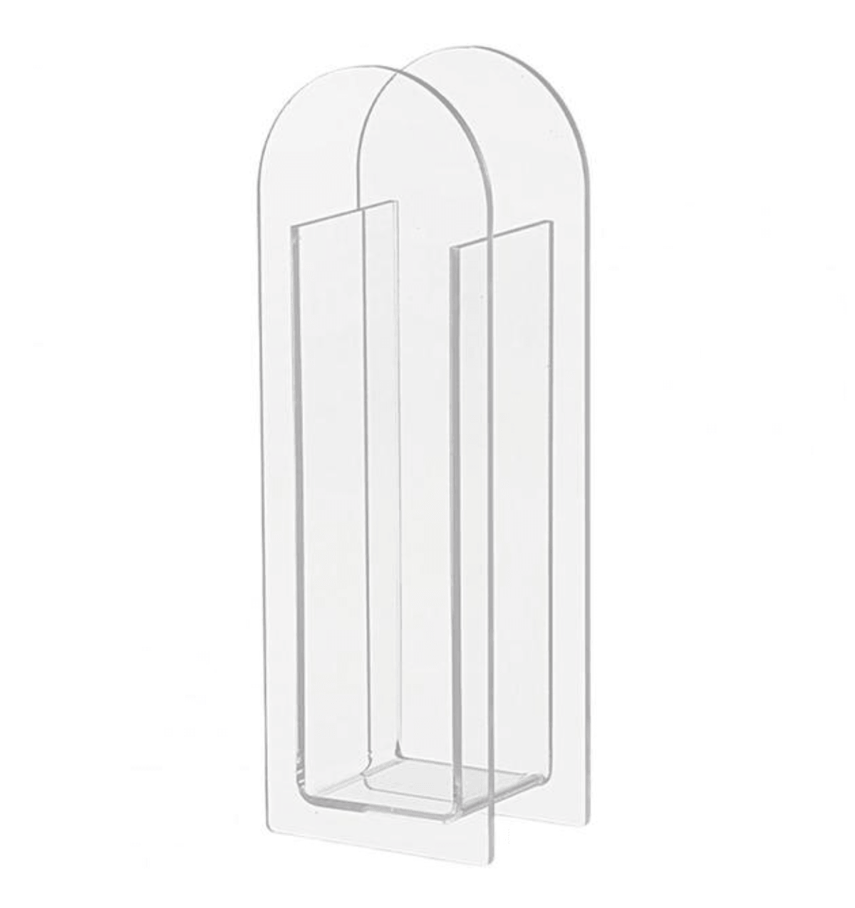 Transparenter Acrylblumenvasen
