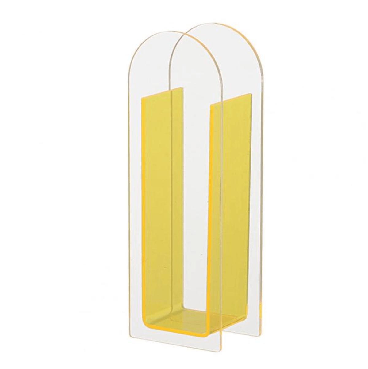 Transparenter Acrylblumenvasen