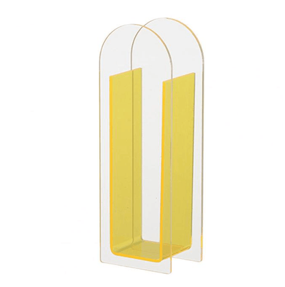 Transparenter Acrylblumenvasen