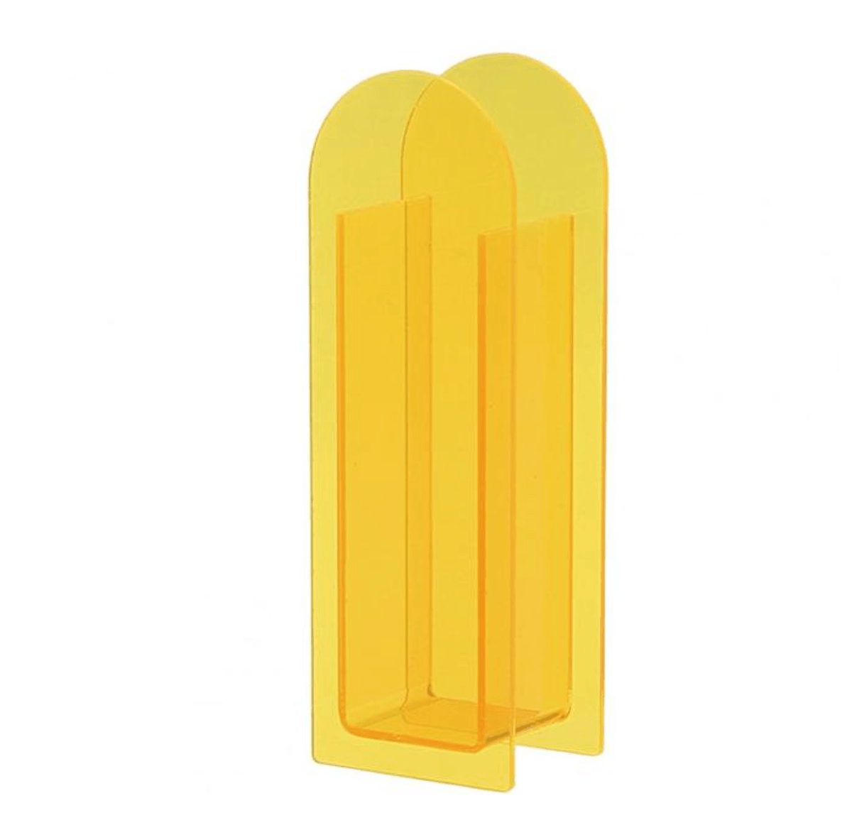 Transparenter Acrylblumenvasen