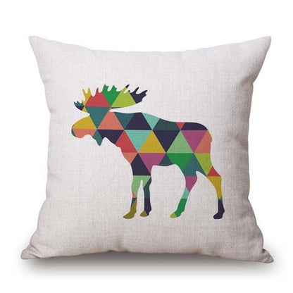 Geometrisches Tier-Kissenbezug