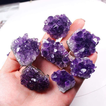 Roh-Amethyst-Quarz-Kristall-Cluster