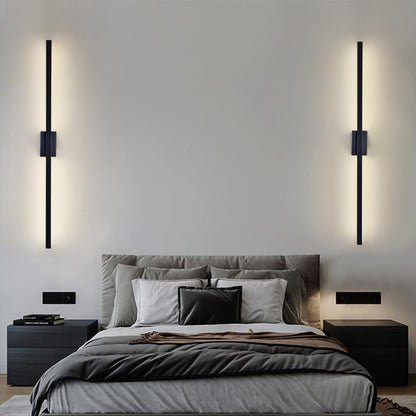 Industrielle Minimalistische Lange LED Eisen Wandlampen für zeitgenössische Wohnzimmerdekoration und stilvolle Beleuchtung