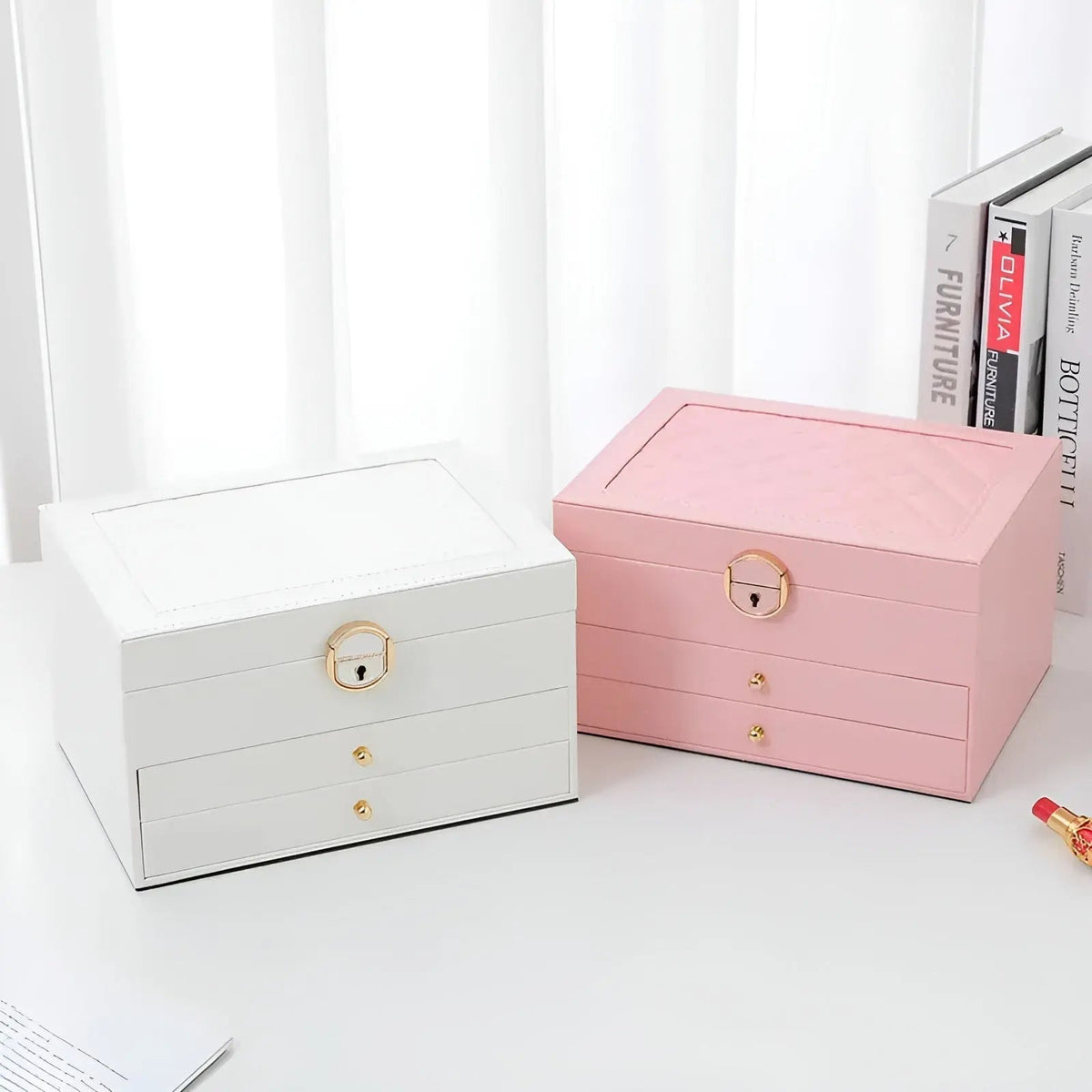Elegancebox Luxus Schmuckbox – Mehrfachaufbewahrungsbox für Schmuck